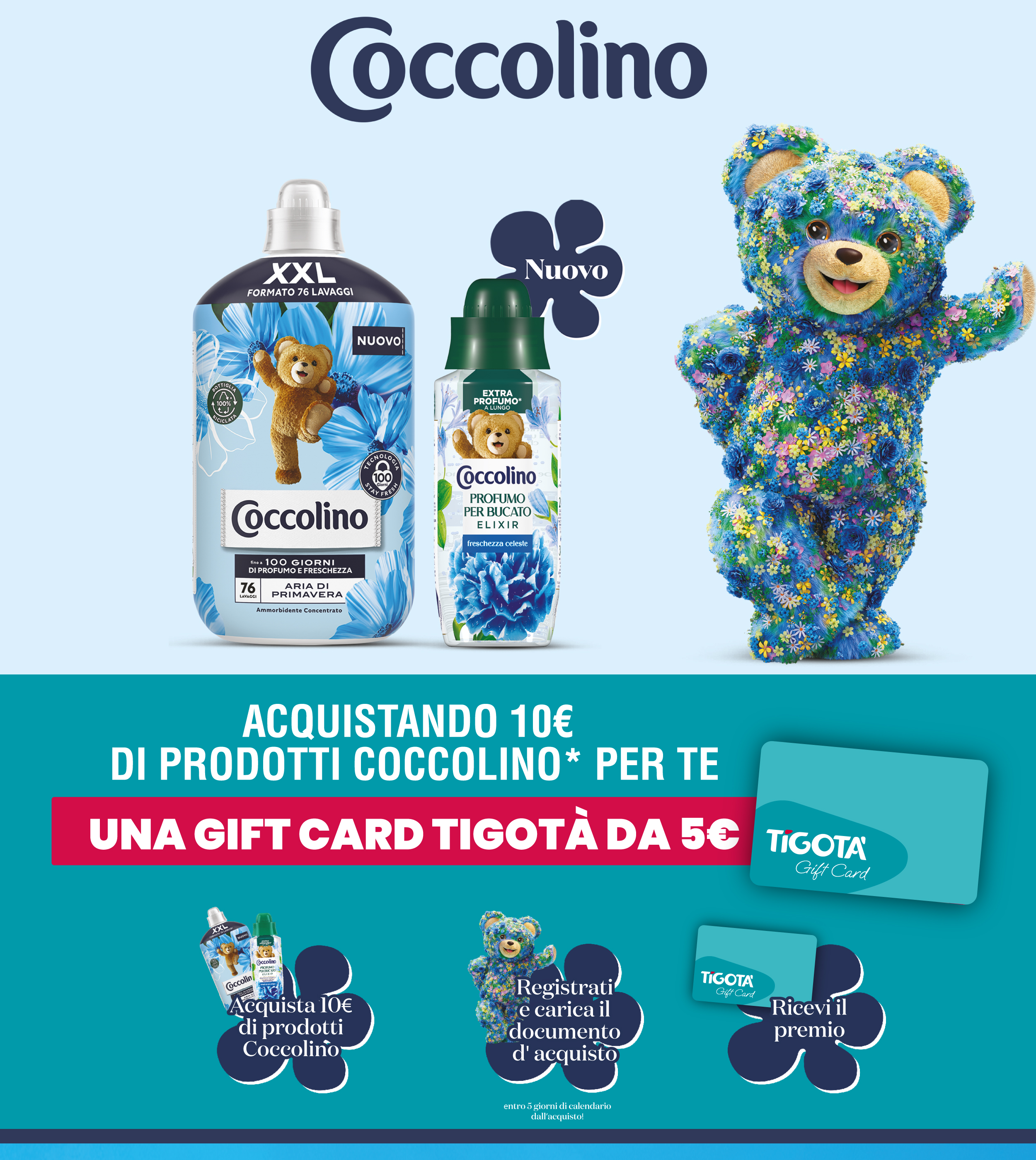 COCCOLINO: PROFUMO E FRESCHEZZA DA TIGOTÀ