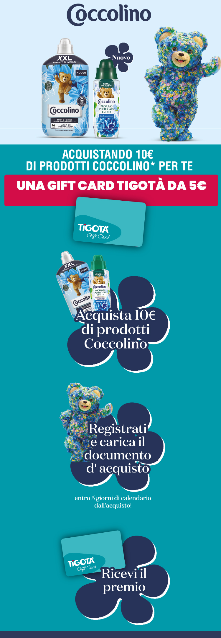 COCCOLINO: PROFUMO E FRESCHEZZA DA TIGOTÀ