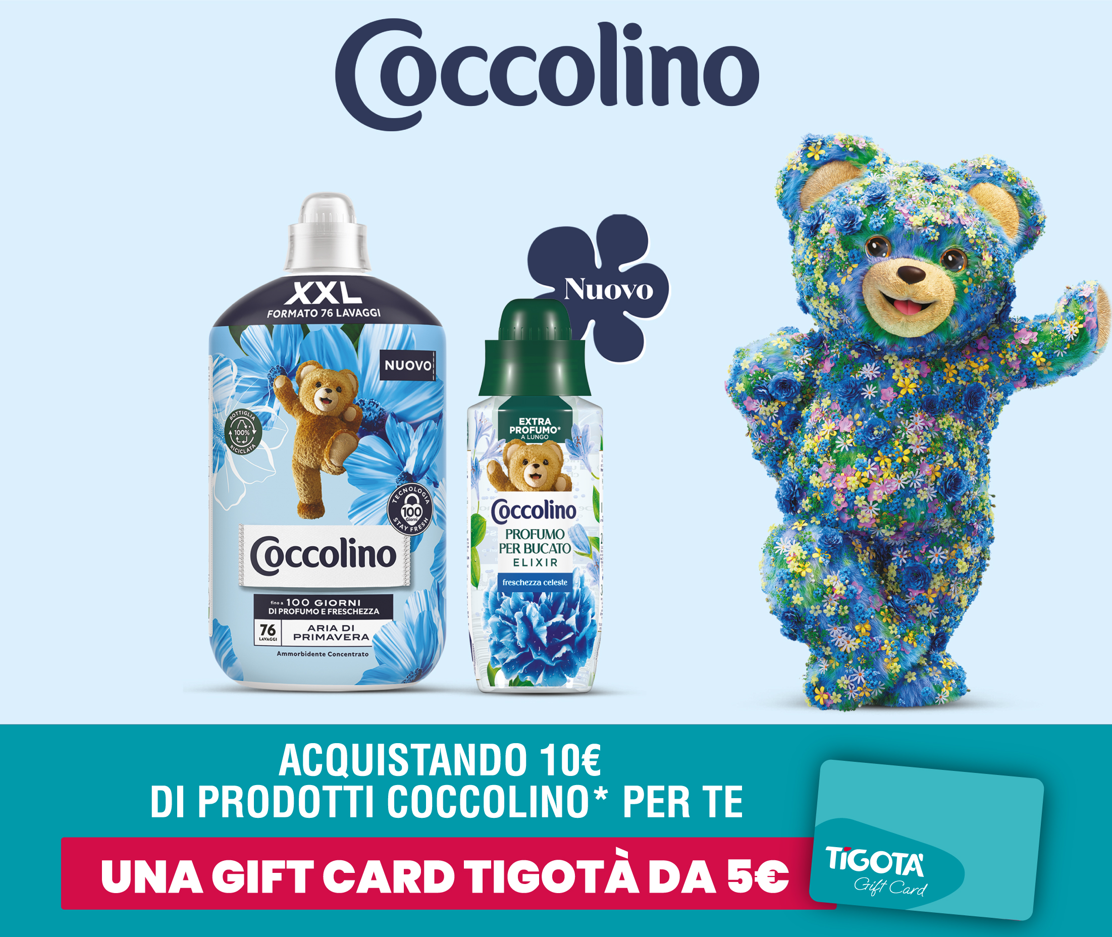 COCCOLINO: PROFUMO E FRESCHEZZA DA TIGOTÀ