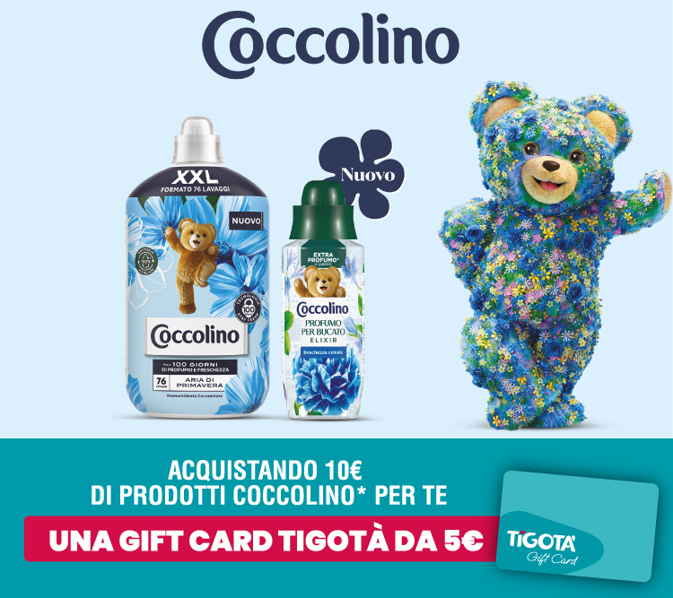 COCCOLINO: PROFUMO E FRESCHEZZA DA TIGOTÀ