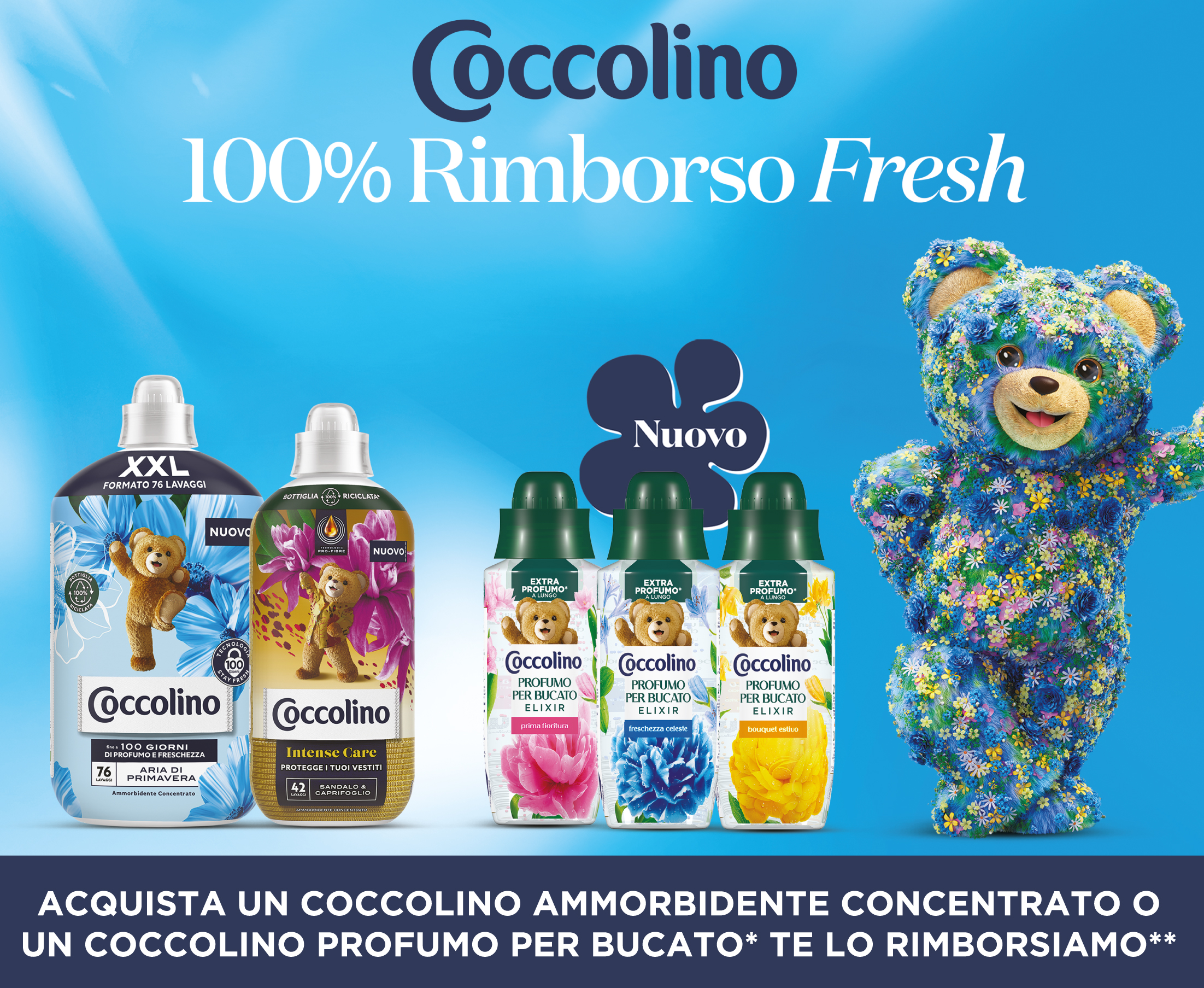 Cashback COCCOLINO: 100% RIMBORSO FRESH