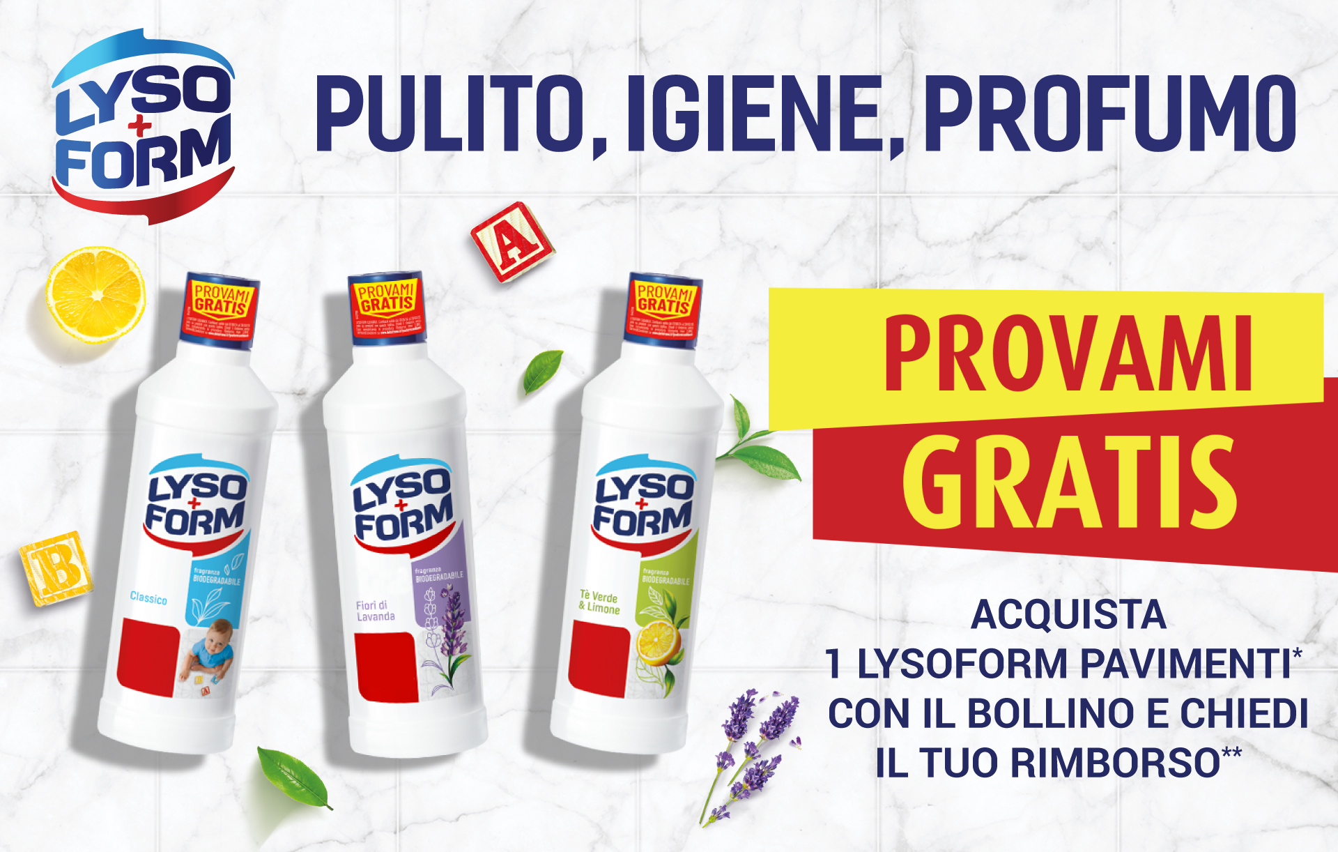 Cashback LYSOFORM PROVAMI GRATIS