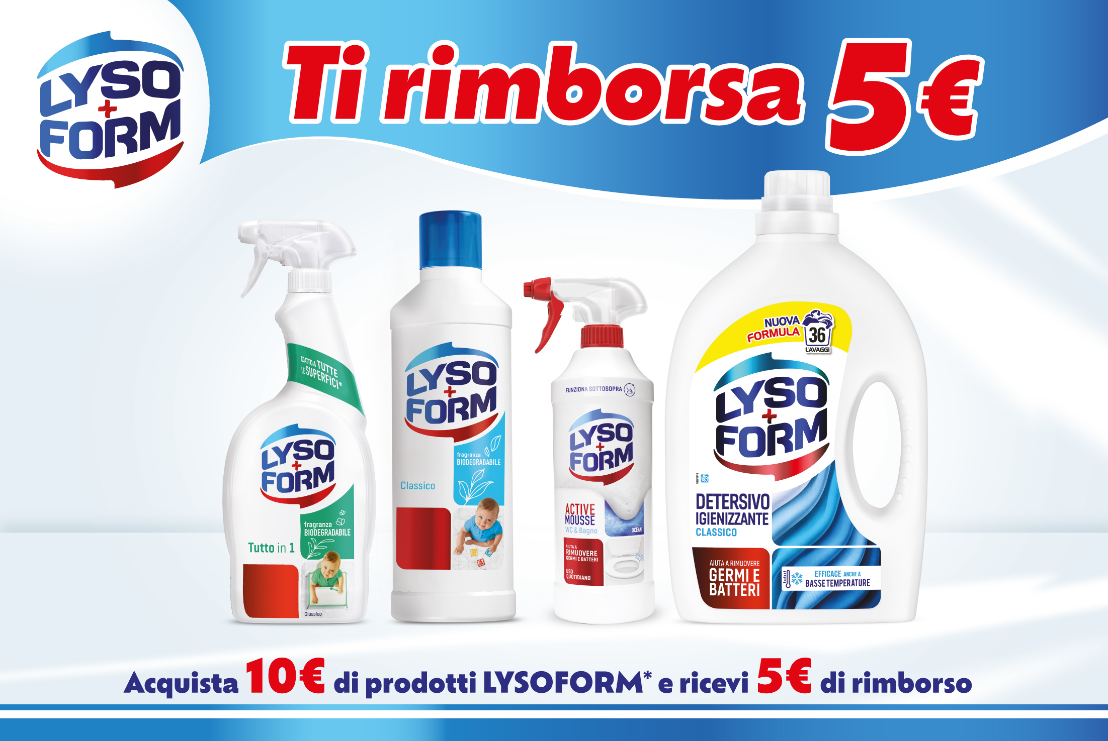 Cashback Lysoform ti rimborsa